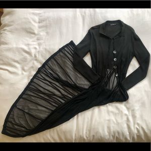 Vintage oversized opaque duster